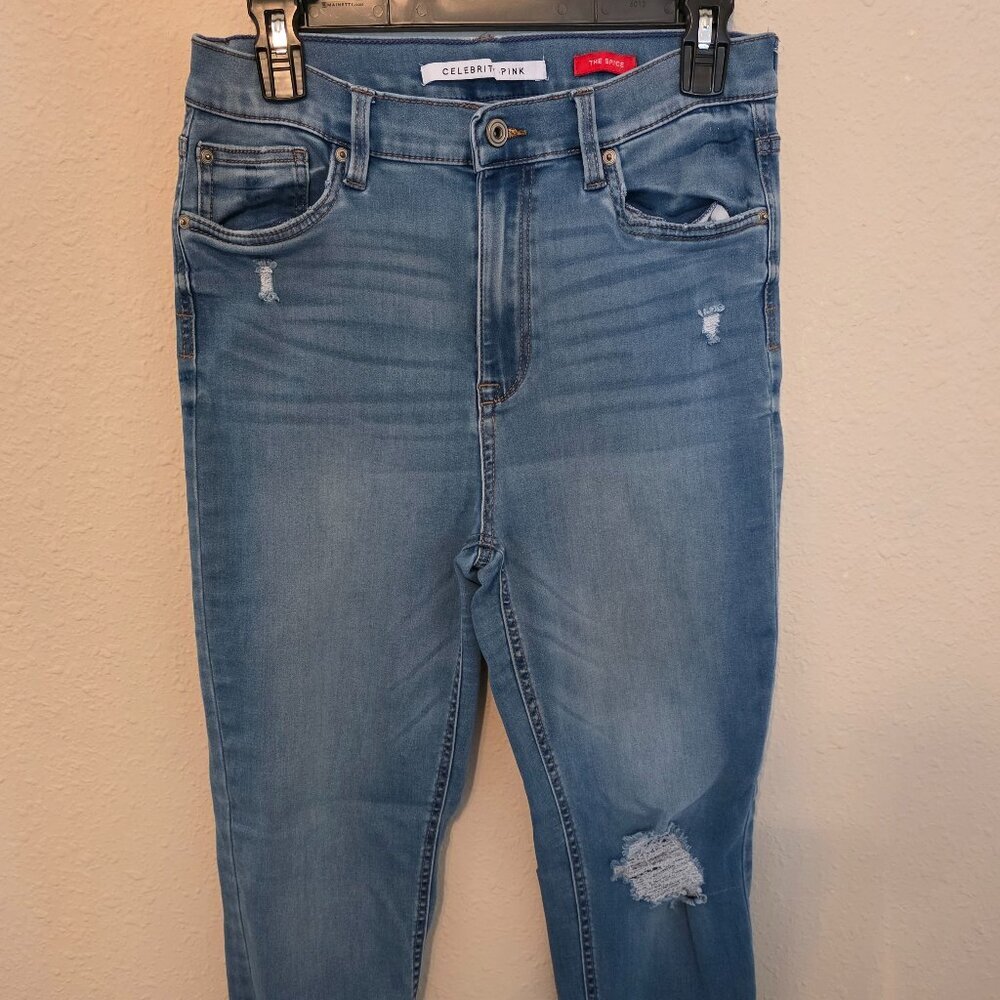 Celebrity Pink "The Spice" Distressed Denim Women's Jeans